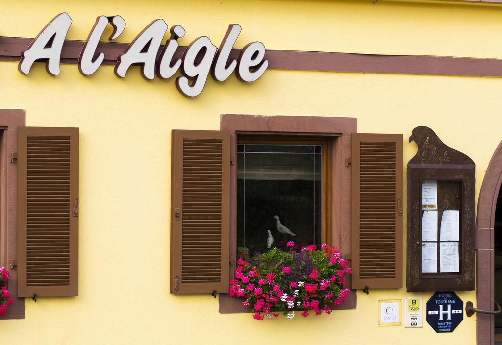 Restaurant A L'Aigle Hotell Wimmenau Exteriör bild